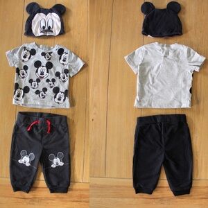 Disney Baby Mickey Outfit with Hat 3-6 Mos. & 9 Mos. Hat